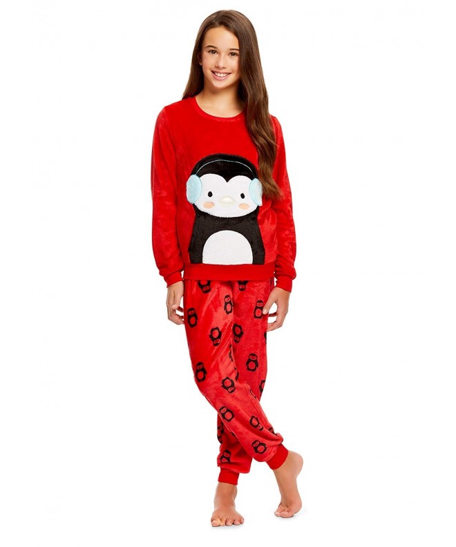 Girls Piece Pajama Sleeve Fleece