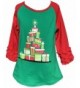 Little Raglan Holiday Christmas T Shirt