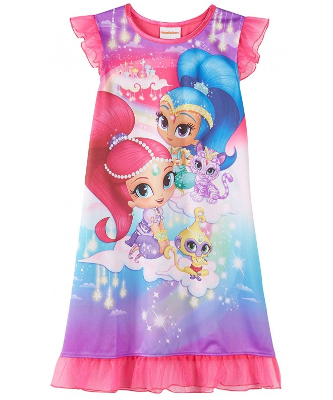 Nickelodeon Shimmer Nightgown Pajamas Little