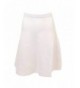Junior A Line Ivory Knit Skirt