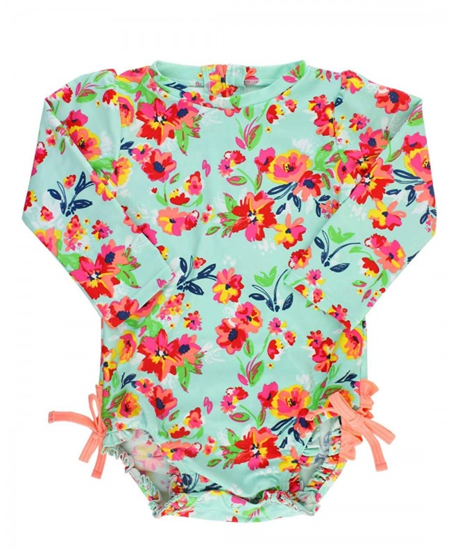 RuffleButts Toddler Protection Sleeve Swimsuit