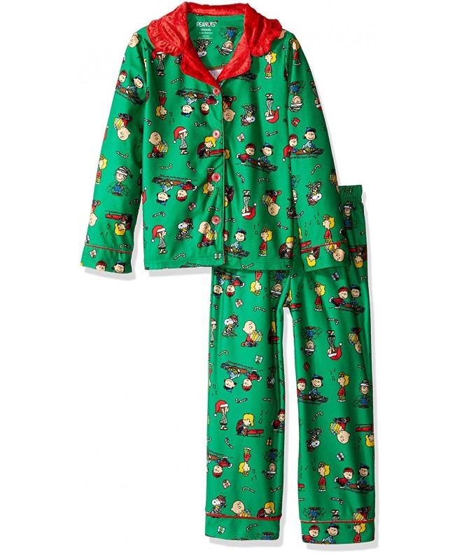 Peanuts Girls Holiday Sleepwear Coat