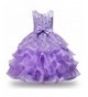 JerrisApparel Ruffles Embroidered Sequined Pageant