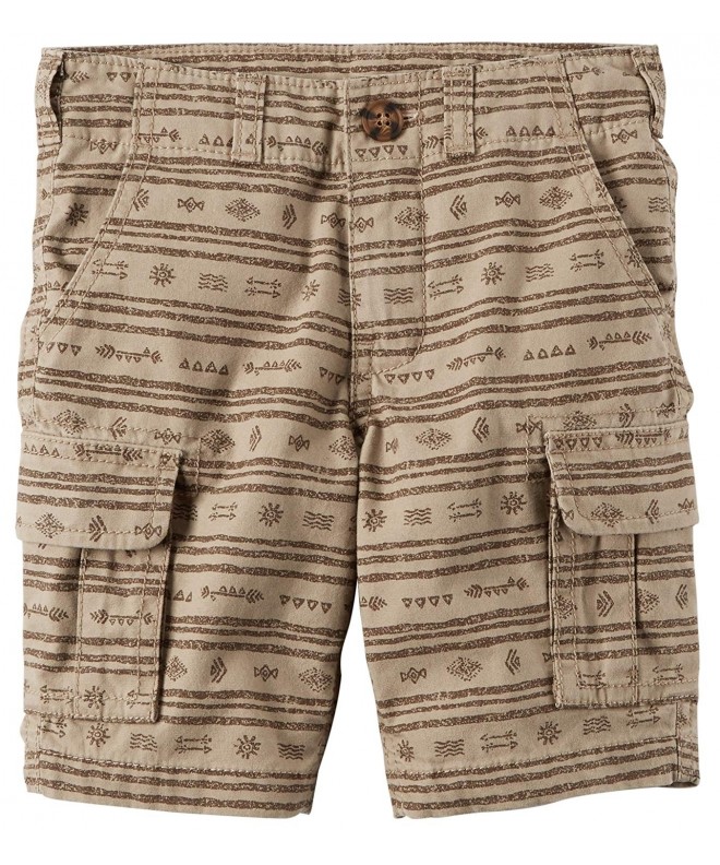 Carters Printed Cargo Shorts Brown