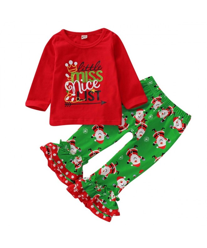 Toddler Christmas Clothes Sleeve Outfits