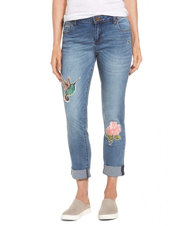 KUT Kloth Catherine Patched Jeans