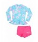 Aulase Little Floral Swimsuit Sleeve