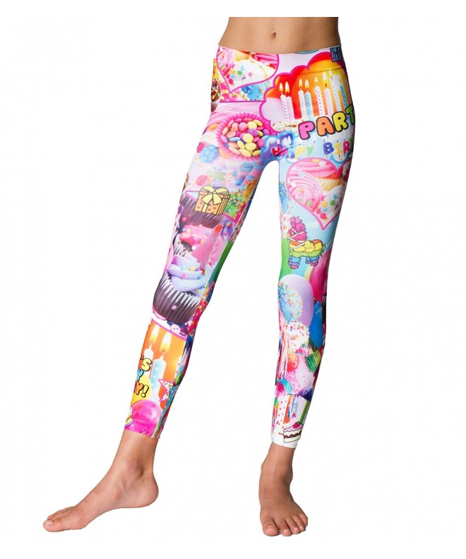 Girls Kates Birthday Leggings Print