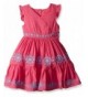 Nannette Girls Boho Embroidered Dress