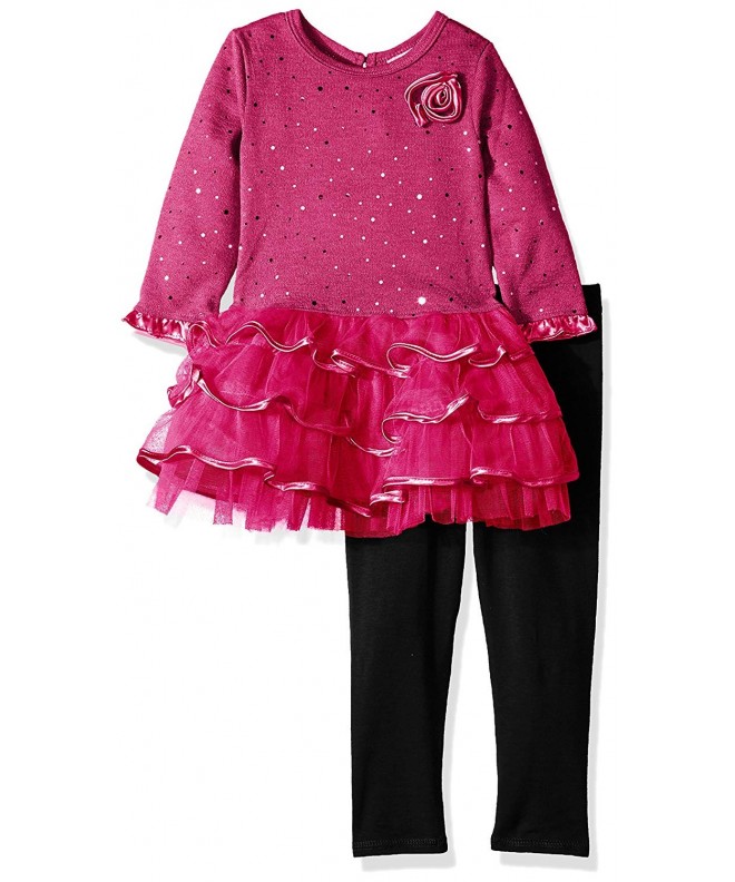 Youngland Sparkle Brushed Sweater Tiered