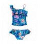 YOOJIA Printed Shoulder Swimwear Swimsuit