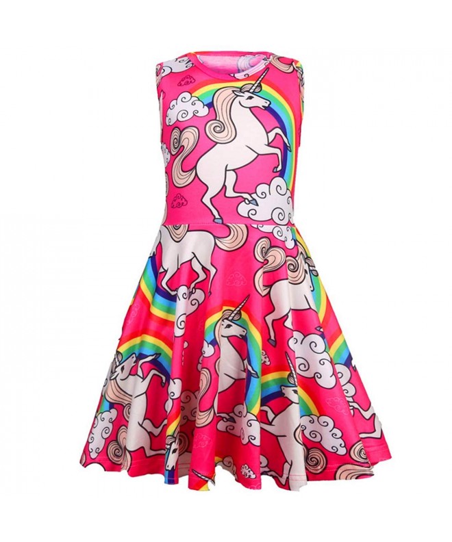 Unicorn Summer Sleeveless Dresses Clothes