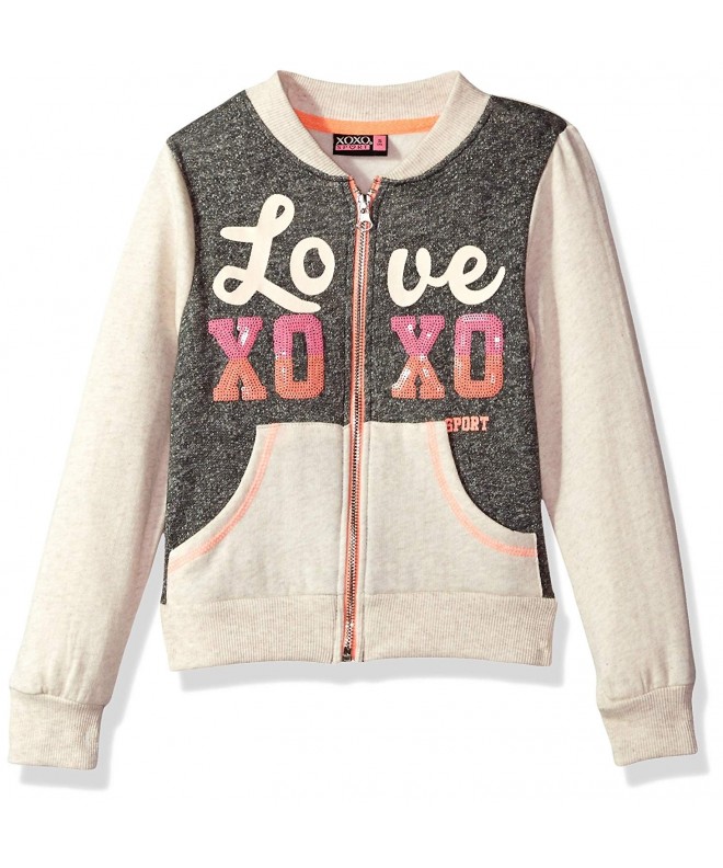 XOXO Girls Fleece Bomber Jacket