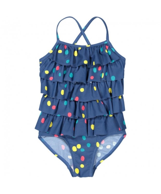 Polarn Pyret Tiered Ruffle Swimsuit