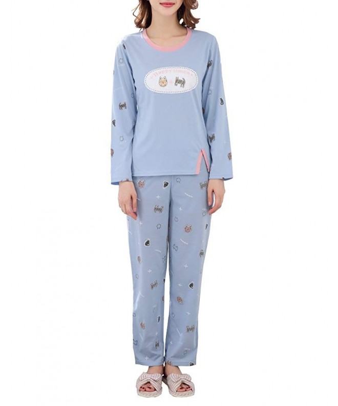 Hupohoi Cotton Sleepwear Pattern Pajamas