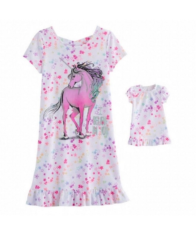 SO Girls Unicorn Sparkle Nightgown