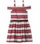 Beautees Girls Shoulder Stripe Dress