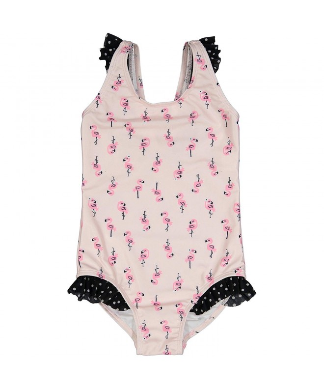 Andy Evan Flamingo Ruffled Swimsuit