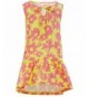 SPEINY Little Girls Floral Yellow