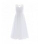 iEFiEL V Neck Flower Bridesmaid Pageant