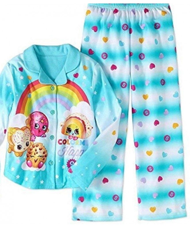 Shopkins Button Bottom Pajama 2 Piece