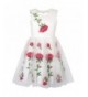 Sunny Fashion Flower Embroidery Wedding