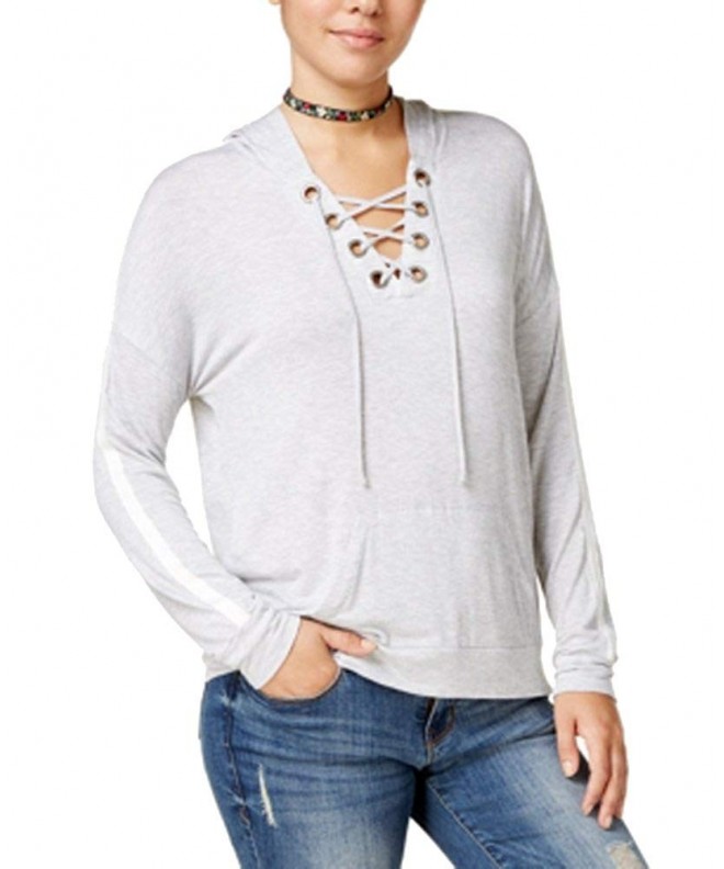 Hippie Rose Juniors Lace Up Hoodie