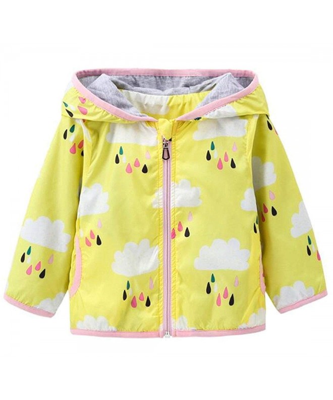 Toddler Cartoon Raindrops Jacket Outerwear