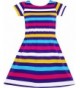 Sunny Fashion Colorful Striped Knitted