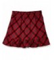 Awesome Girls Yarn Plaid Skirt