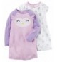 Carters Purple Girls 2 Pack Nightgowns