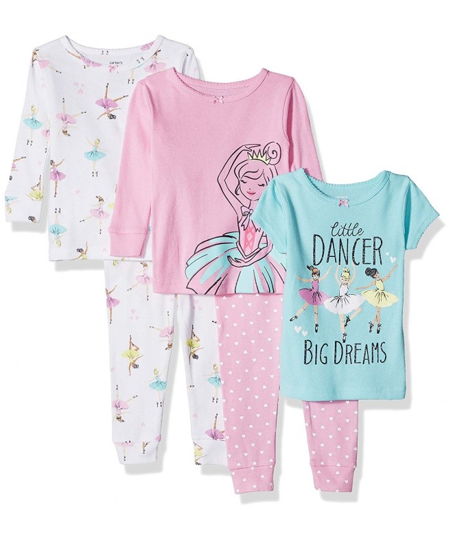 Carters Baby Girl 5 Piece Snug fit Pajamas