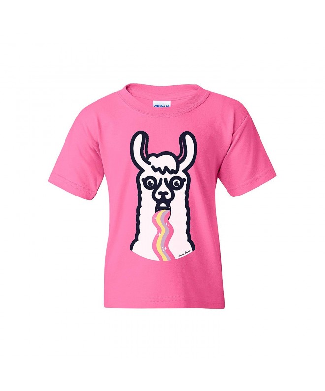 Drama Llama Tossing Rainbow T Shirts