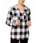 Polly Esther Juniors Plaid Hoodie