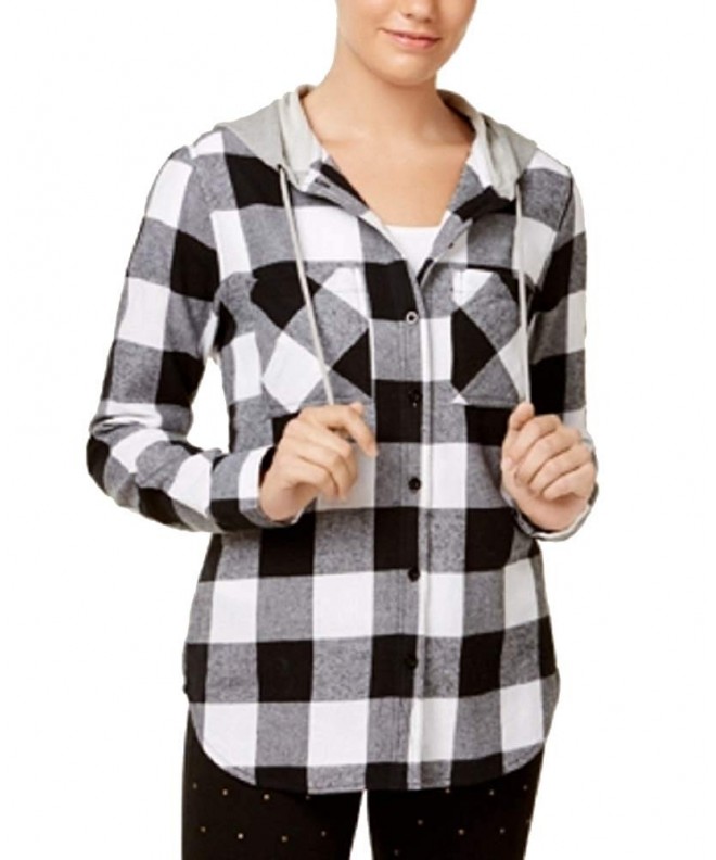 Polly Esther Juniors Plaid Hoodie