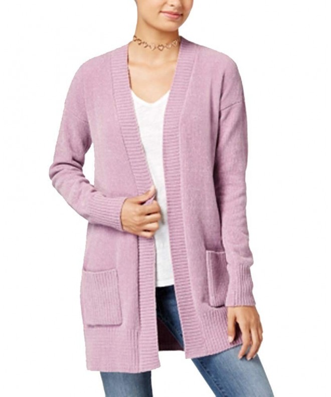 Oh MG Open Front Chenille Cardigan