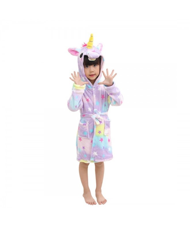 Little Unicorn Bathrobe Pajamas Sleepwear