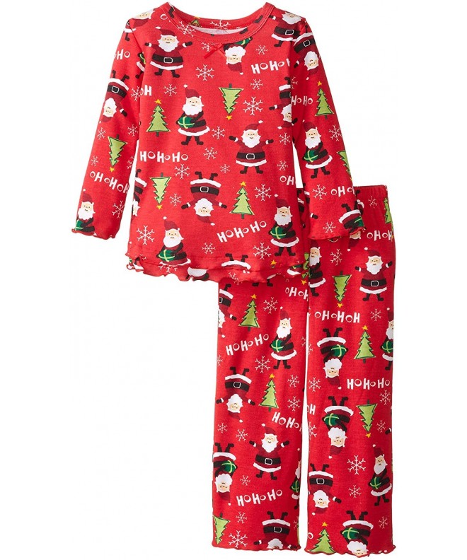 Saras Prints Girls Ruffle Pajama