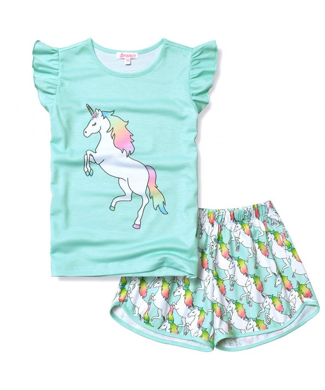 Pajamas Unicorn Flutter Sleeve Clothes