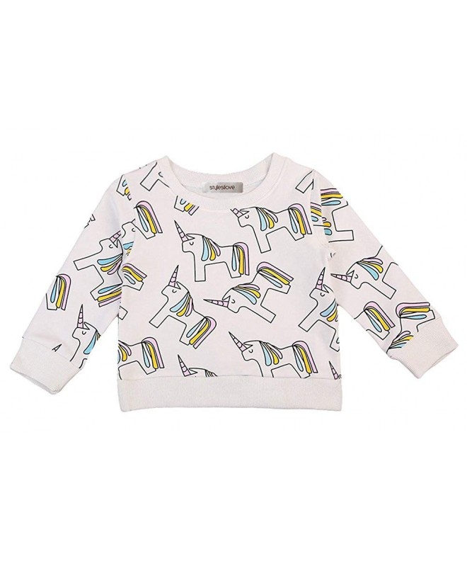 StylesILove Toddler Unicorn Pattern Sweatshirt