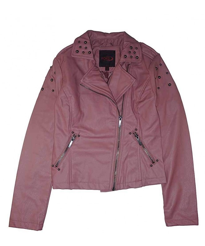 Yoki Little Girls Leather Jacket