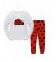 Emyrin Ladybug Pajamas Sleepwear Toddler