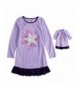 American Girl Nightgown Matching Purple
