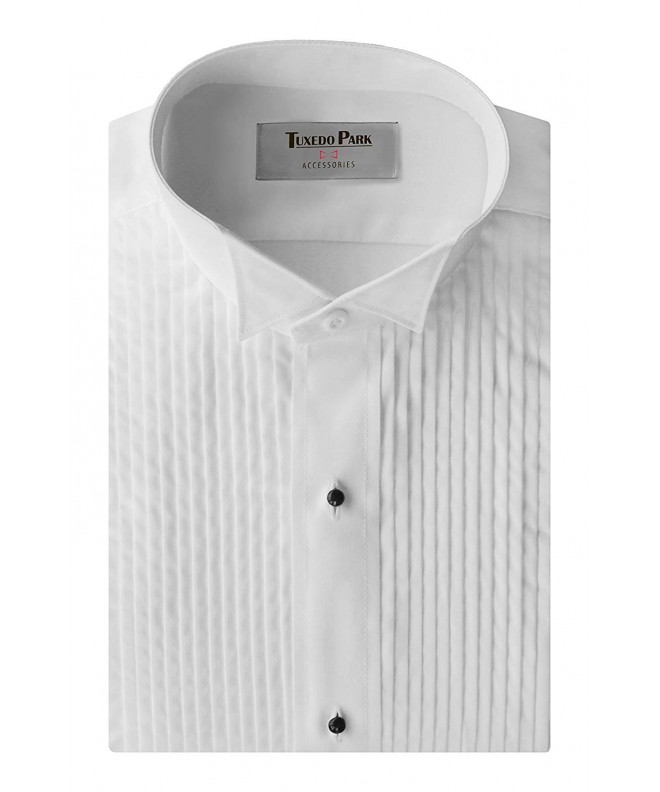 Tuxedo Shirt White Collar Pleat