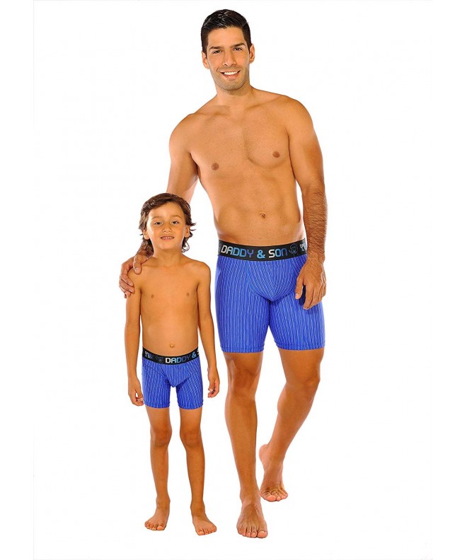 Daddy & Son Boxer Briefs Matching Stretch Underwear Set Father-Dad