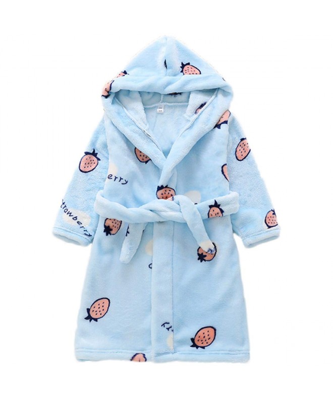 JELEUON Toddlers Flannel Bathrobe Sleepwear