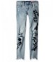 BLANKNYC Girls Embroidered Skinny Pants