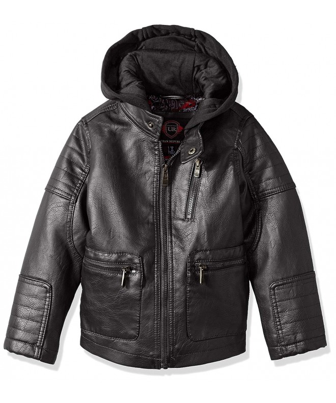 Urban Republic Leather Jacket Fleece