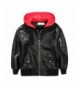 LJYH Leather Hoodie Outerwear Bomber
