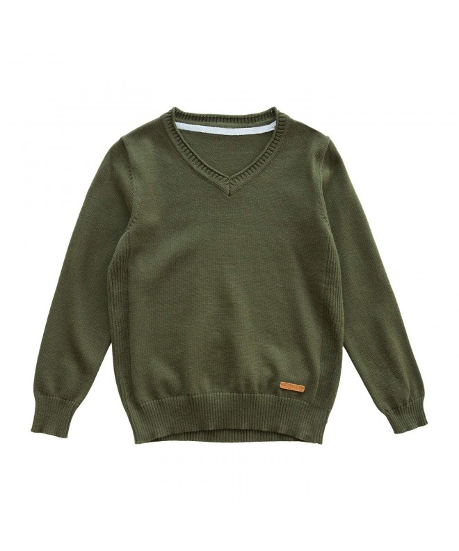 CUNYI Little V Neck Pullover Sweater